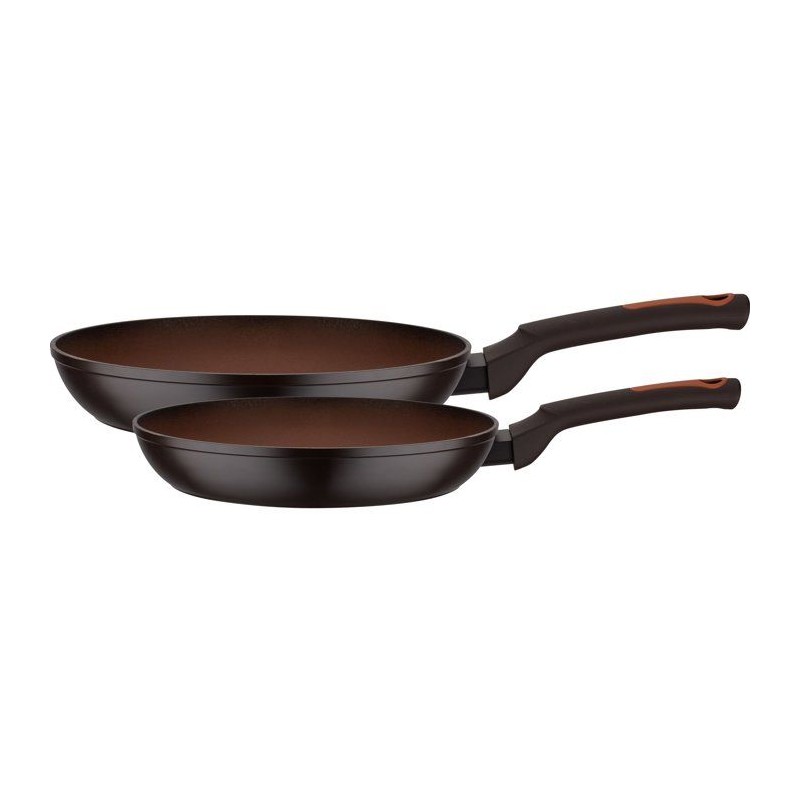 Set de 2 poeles - Induction - GSW - TERRA - Ø 24 et 28 cm - Aluminium