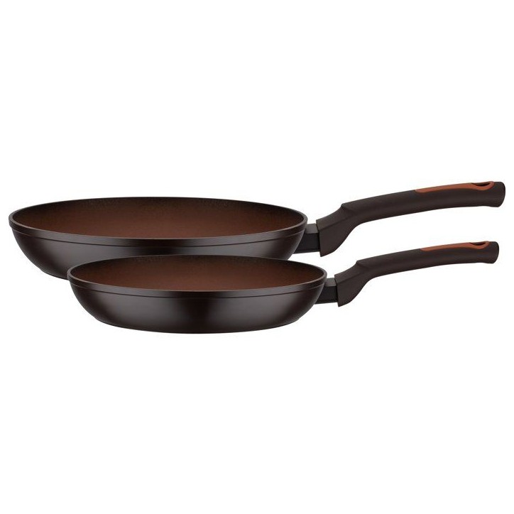 Set de 2 poeles - Induction - GSW - TERRA - Ø 24 et 28 cm - Aluminium forgé 3 mm - Rouge Set de 2 poeles - Induction - GSW - TERRA - Ø 24 et 28 cm - Aluminium forgé 3 mm - Rouge