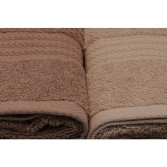Ensemble de 4 serviettes a main - 50 x 90 cm - Creme