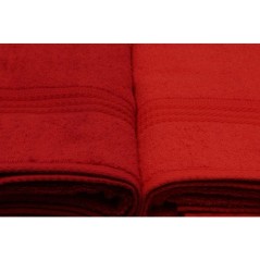 Ensemble de 4 serviettes de bain - 70 x 140 cm - Orange
