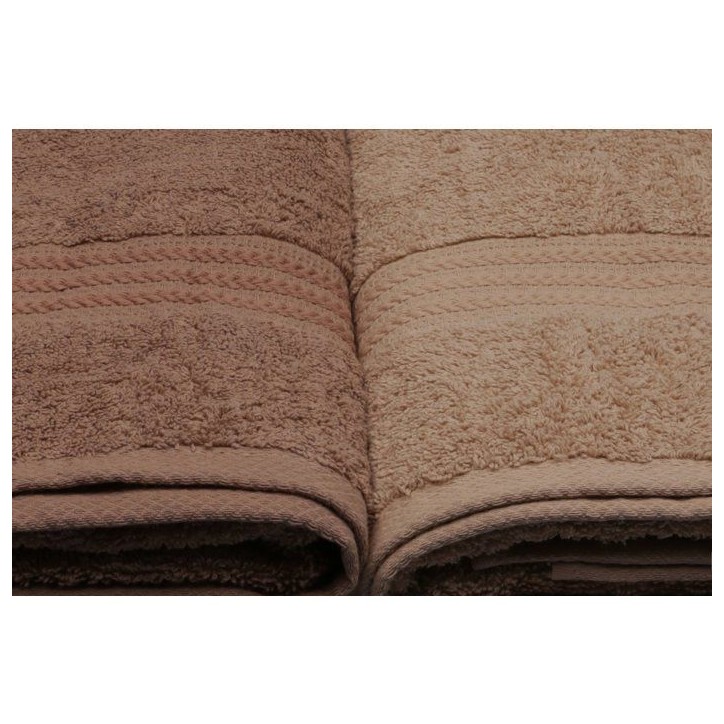 Ensemble de 4 serviettes de bain - 70 x 140 cm - Creme Ensemble de 4 serviettes de bain - 70 x 140 cm - Creme