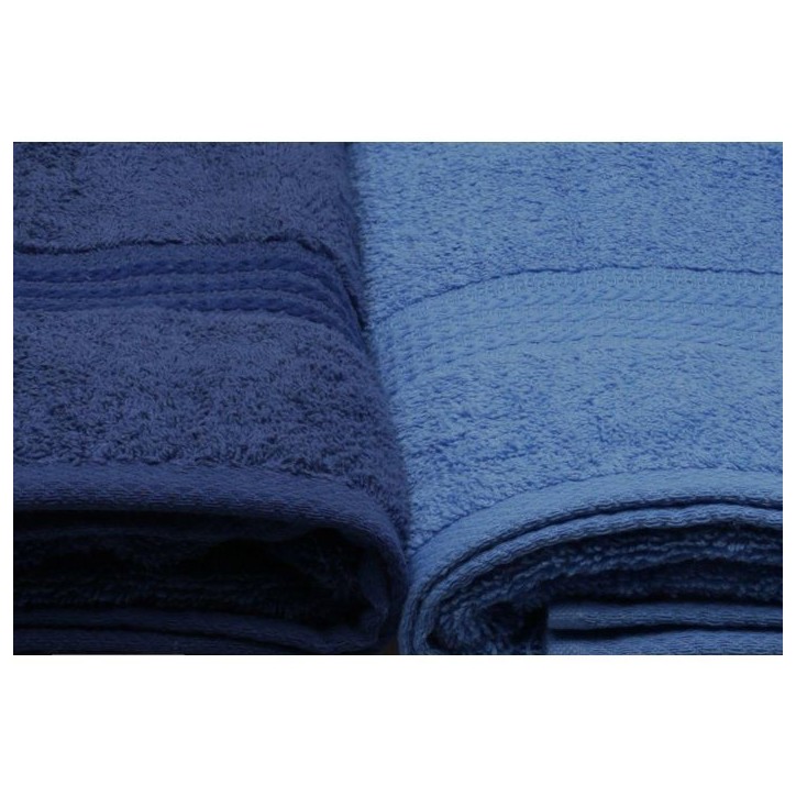 Ensemble de 4 serviettes de bain - 70 x 140 cm - Bleu Ensemble de 4 serviettes de bain - 70 x 140 cm - Bleu