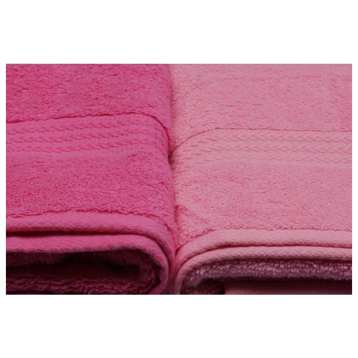 Ensemble de 4 serviettes de bain - 70 x 140 cm - Rose Ensemble de 4 serviettes de bain - 70 x 140 cm - Rose