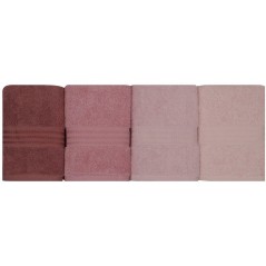 Ensemble de 4 serviettes a main - 50 x 90 cm - Poudre
