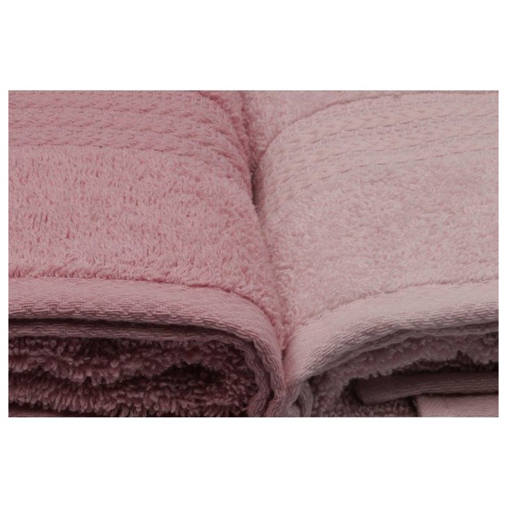 Ensemble de 4 serviettes a main - 50 x 90 cm - Poudre Ensemble de 4 serviettes a main - 50 x 90 cm - Poudre