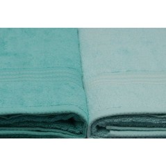 Ensemble de 4 serviettes de bain - 70 x 140 cm - Vert menthe