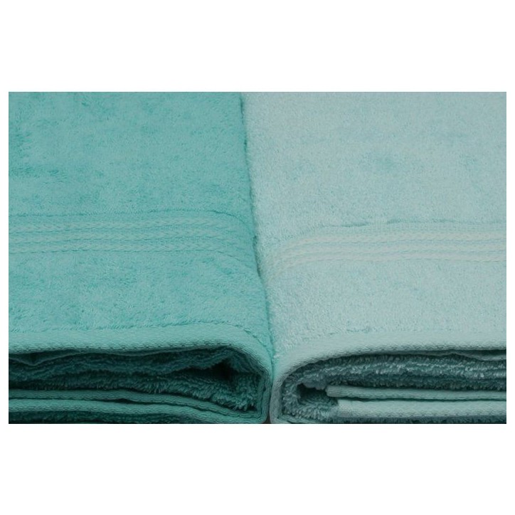 Ensemble de 4 serviettes de bain - 70 x 140 cm - Vert menthe