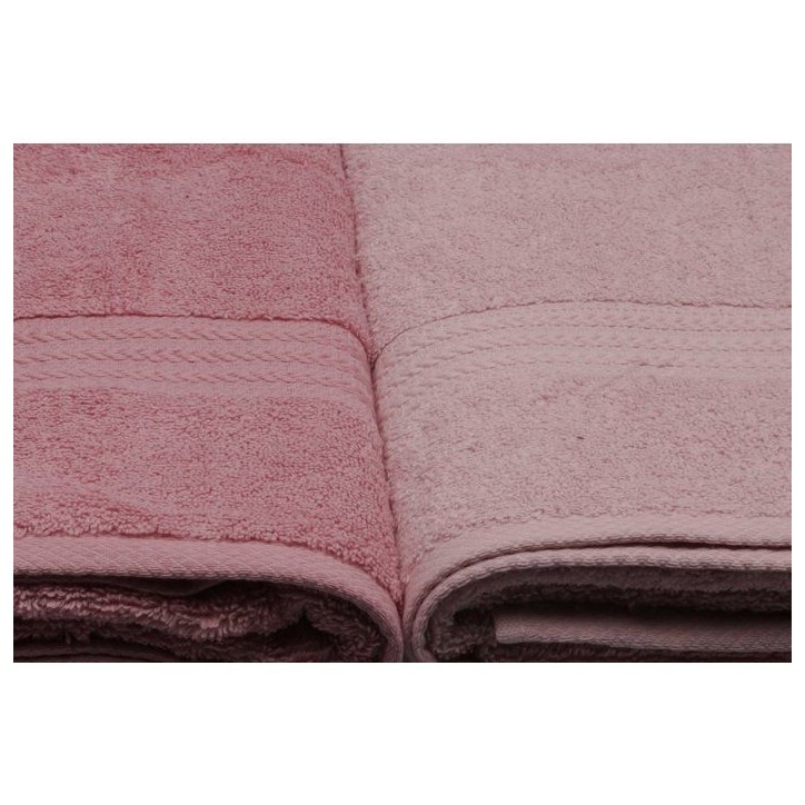 Ensemble de 4 serviettes de bain - 70 x 140 cm - Poudre Ensemble de 4 serviettes de bain - 70 x 140 cm - Poudre