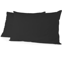 Lot de 2 taies d'oreiller - HOME LINGE PASSION - Microfibre 82 g - 50