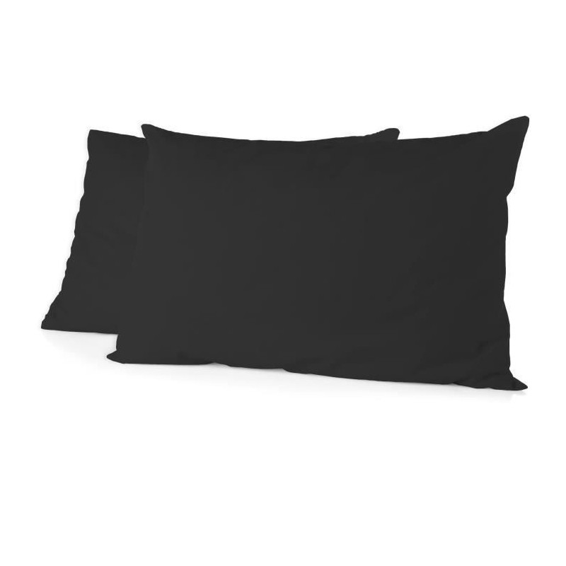 Lot de 2 taies d'oreiller - HOME LINGE PASSION - Microfibre 82 g - 50
