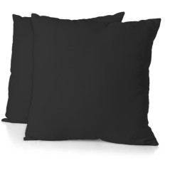 Lot de 2 taies d'oreiller - HOME LINGE PASSION - Microfibre 82 g - 63