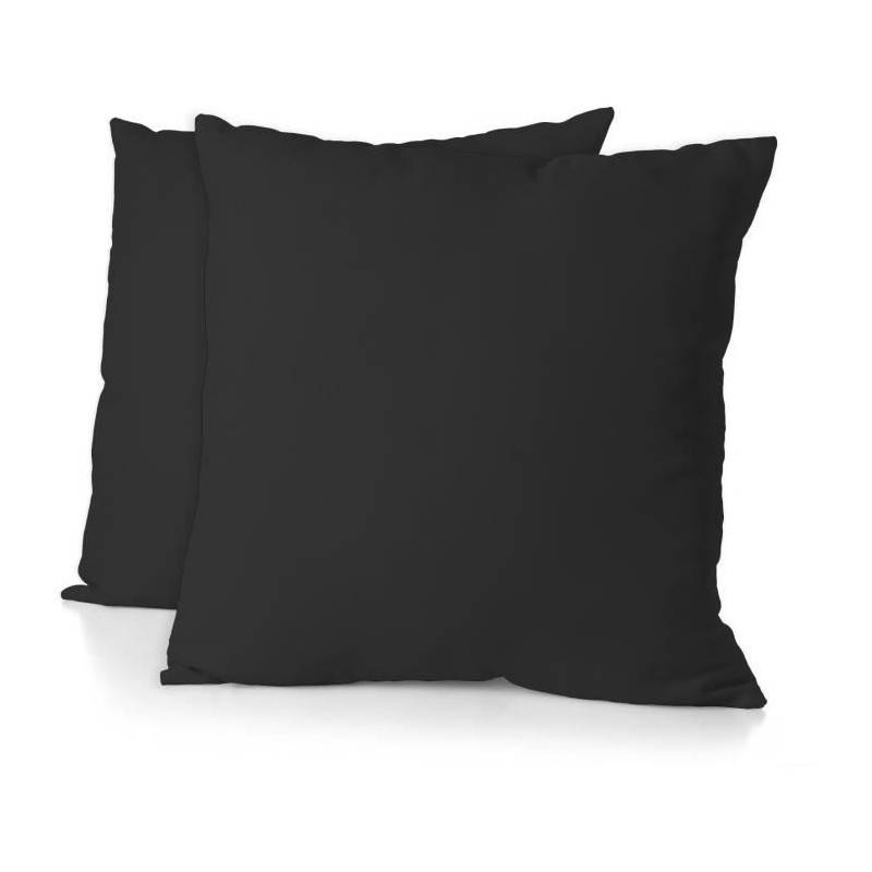 Lot de 2 taies d'oreiller - HOME LINGE PASSION - Microfibre 82 g - 63