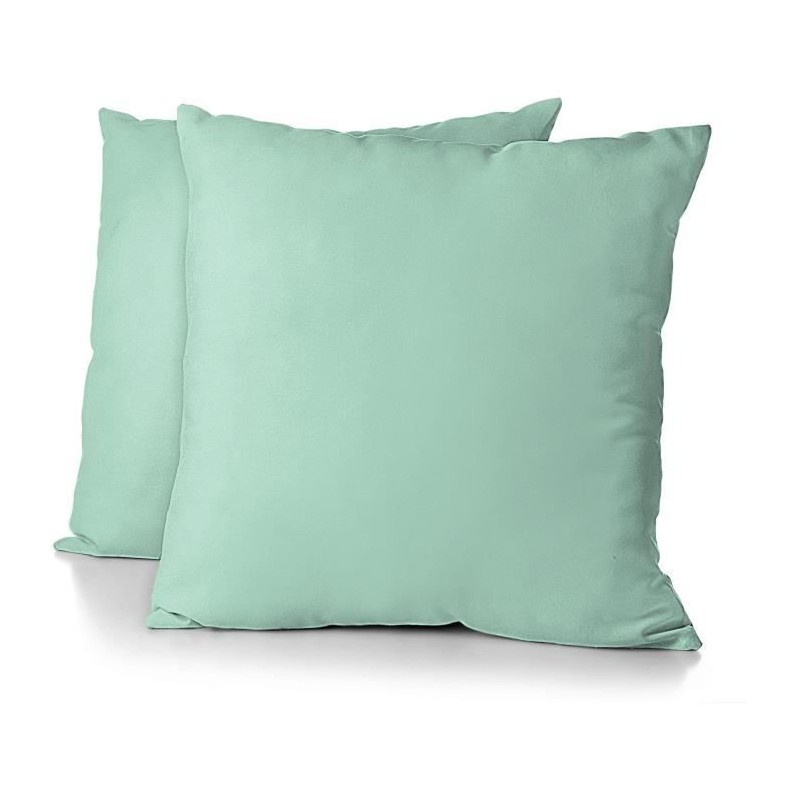 Lot de 2 taies d'oreiller - HOME LINGE PASSION - Microfibre 82 g - 63