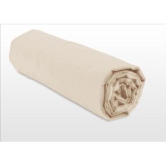 Drap housse - HOME LINGE PASSION - HP72113 - Microfibre 82 g - 180 x 200 cm - Bonnet 30 cm - Beige ivoire