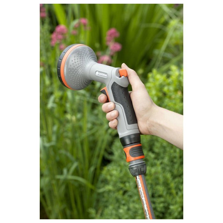 Pistolet-arrosoir pour parterres Comfort GARDENA - Jets type jet de pluie - Verrouillage du jet - Garantie 5 ans