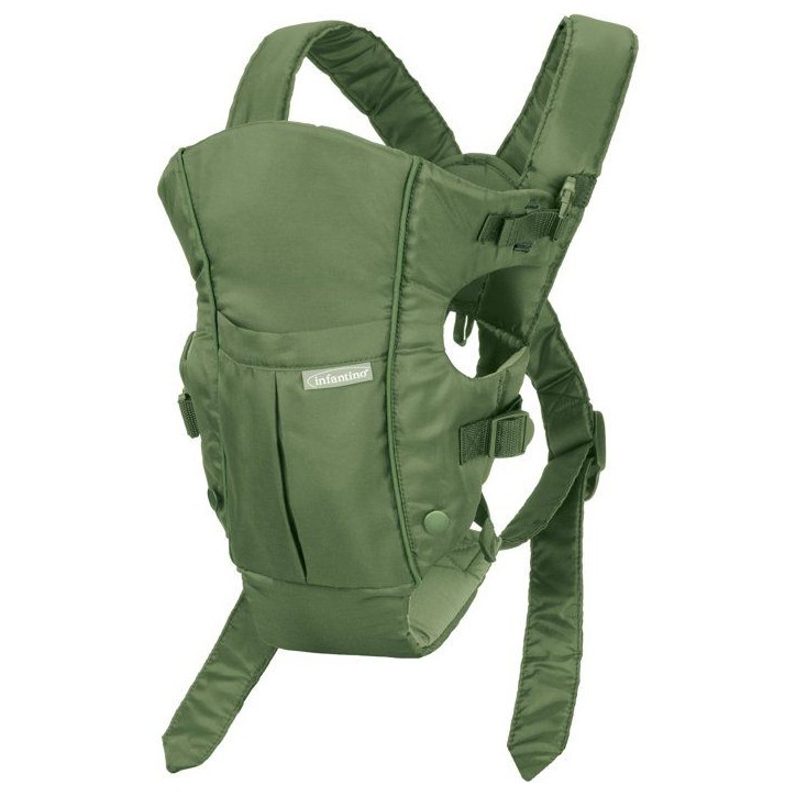 Porte bébé - INFANTINO - Swift classic - Avec poche et bavoir - Vert Porte bébé - INFANTINO - Swift classic - Avec poche et bavoir - Vert