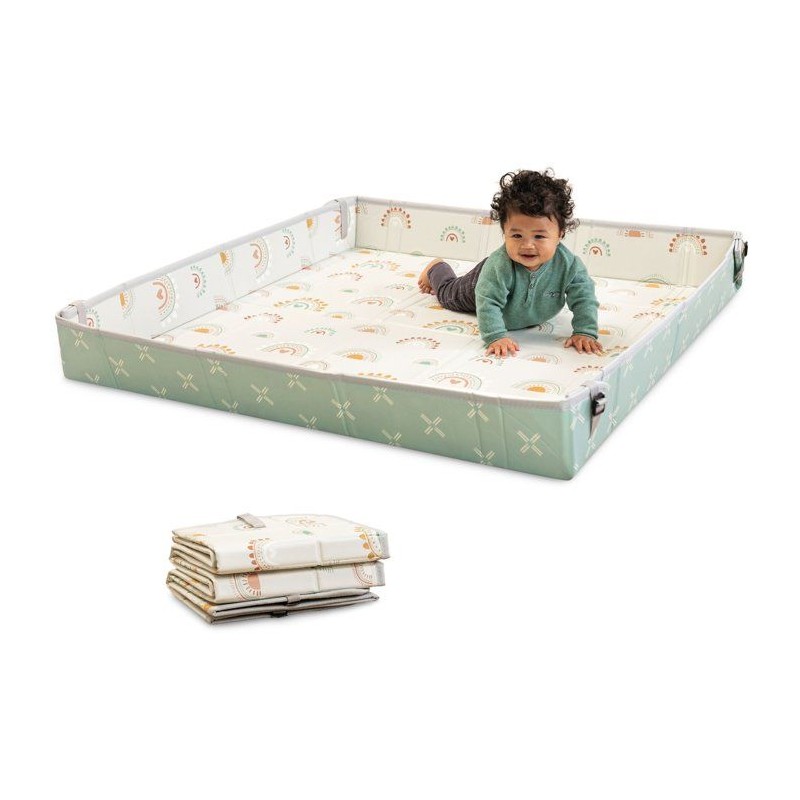Tapis d'éveil géant - INFANTINO - Pliable - Arc-en-ciel