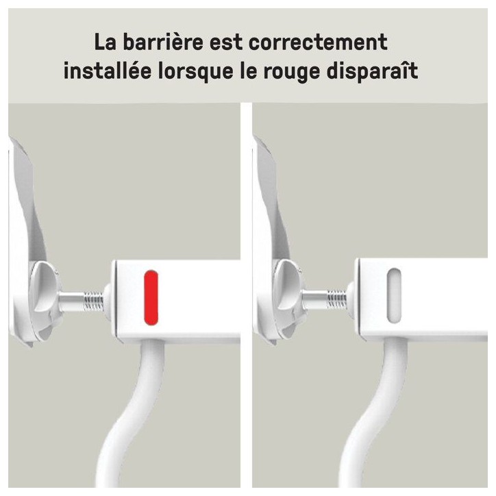 INGENUITY Barriere de sécurité sans perçage- Easy Install- de 73 a 80 cm - pression, sans vis ni perçage, enfant, bebe, esca