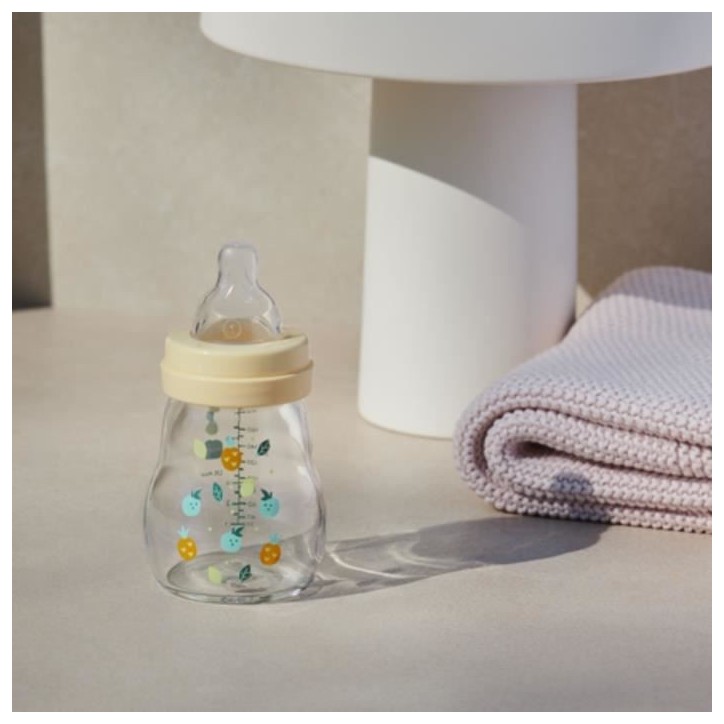 MAM Biberon Verre +0m Hérisson Blanc 170ml MAM Biberon Verre +0m Hérisson Blanc 170ml