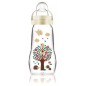 Biberon en verre MAM Hérisson Blanc 260ml - 0 a 6 mois - Tétine Débit 2