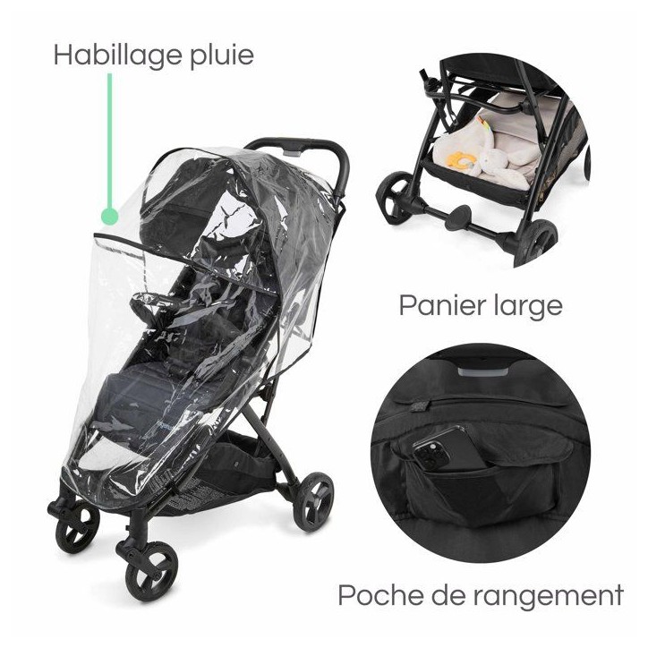 INGENUITY Poussette ultra compacte 3Dquickclose, légere, des la naissance jusqu'a 4 ans,0 a 22.7 kg, couverture de pluie inclus INGENUITY Poussette ultra compacte 3Dquickclose, légere, des la naissance jusqu'a 4 ans,0 a 22.7 kg, couverture de pluie inclus