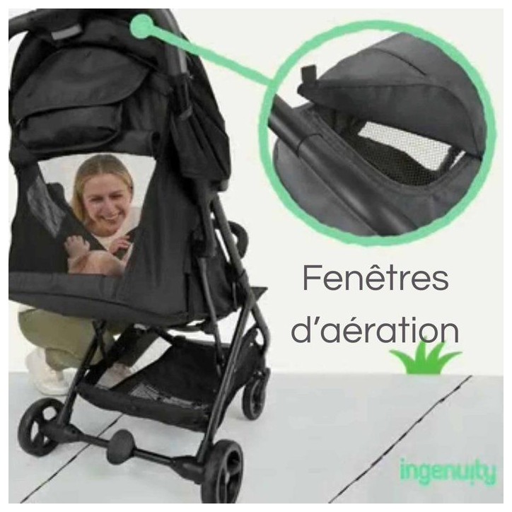INGENUITY Poussette ultra compacte 3Dquickclose, légere, des la naissance jusqu'a 4 ans,0 a 22.7 kg, couverture de pluie inclus INGENUITY Poussette ultra compacte 3Dquickclose, légere, des la naissance jusqu'a 4 ans,0 a 22.7 kg, couverture de pluie inclus