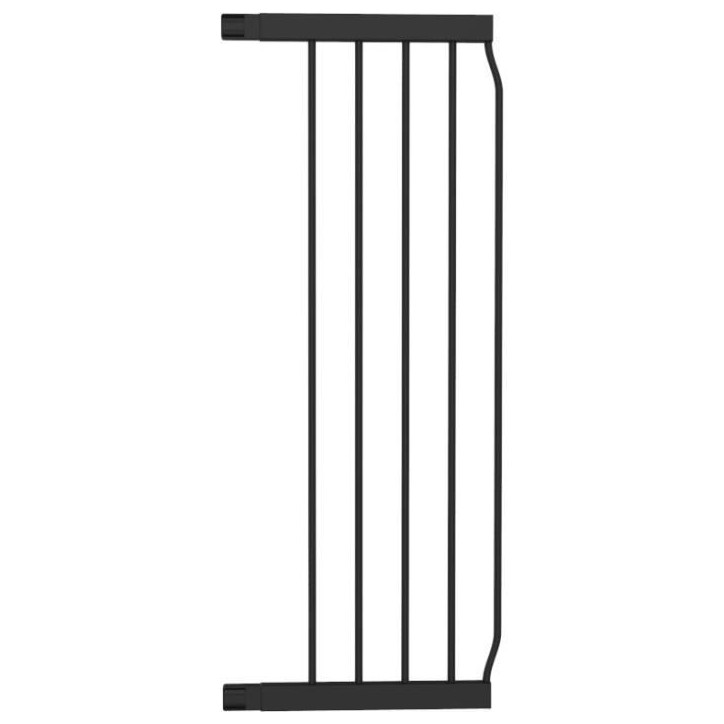 INGENUITY Rallonge, Extension Accessoire de barriere de sécurité 28 cm Noir Métal compatible barriere ouverture sans les main
