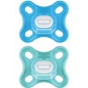 Sucette Physiologique MAM - Lot de 2 - Silicone Souple et Doux - Bleu/