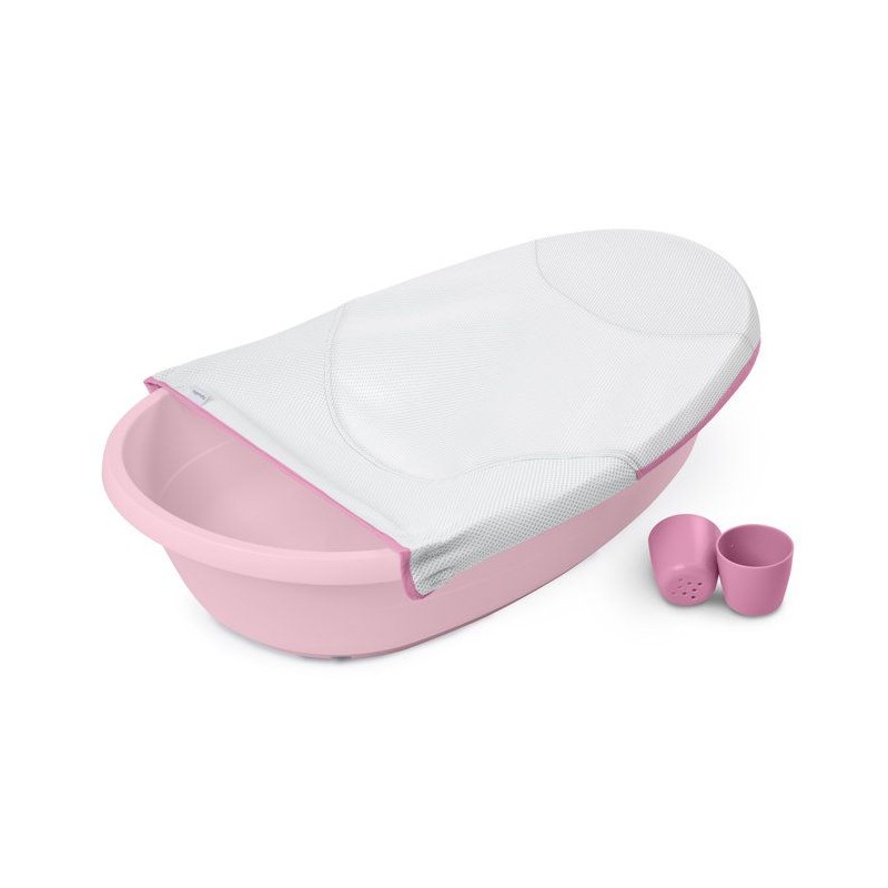 INGENUITY Baignoire bébé évolutive rose, extra-large, transat béb