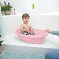 INGENUITY Baignoire bébé évolutive rose, extra-large, transat béb