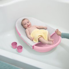 INGENUITY Baignoire bébé évolutive rose, extra-large, transat béb
