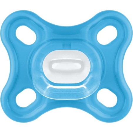 Sucette Physiologique MAM - Lot de 2 - Silicone Souple et Doux - Bleu/Vert