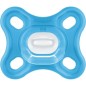 Sucette Physiologique MAM - Lot de 2 - Silicone Souple et Doux - Bleu/Vert
