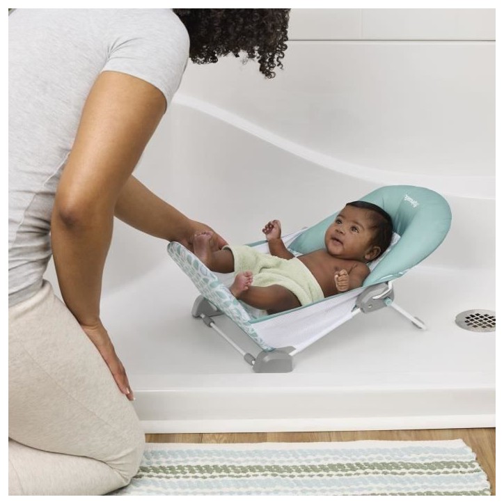 INGENUITY Transat de bain pour bébé pliable - Vert