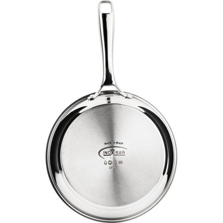 Poele - INOXIBAR - Ø 24 cm - Manche ergonomique - Tous feux dont induction - Inox