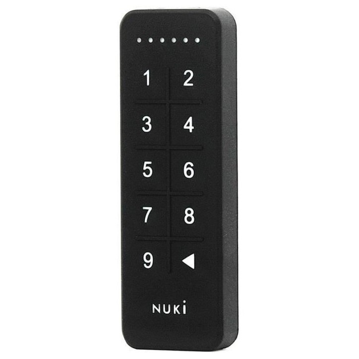 NUKI KEYPAD - Digicode Bluetooth - Serrure connectée - Noir - En applique - Neuf NUKI KEYPAD - Digicode Bluetooth - Serrure connectée - Noir - En applique - Neuf