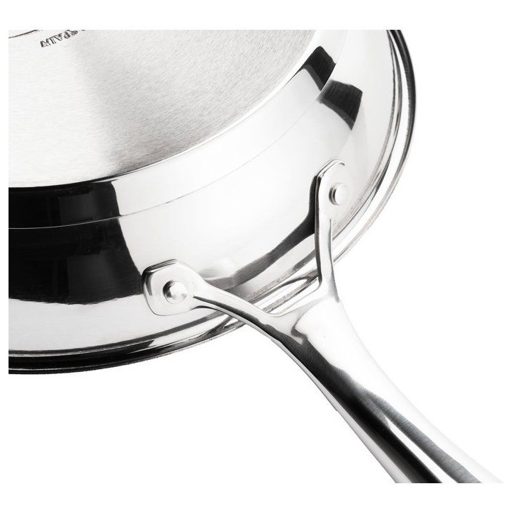 Poele - INOXIBAR - Ø 28 cm - Manche ergonomique - Tous feux dont induction - Inox