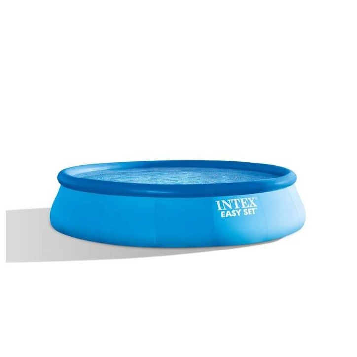 Kit Piscine hors sol autoportante INTEX - Easy Set™ - 457 x 107 cm - Ronde (Pompe, bâche, tapis de sol, échelle) - 26166NP Kit Piscine hors sol autoportante INTEX - Easy Set™ - 457 x 107 cm - Ronde (Pompe, bâche, tapis de sol, échelle) - 26166NP