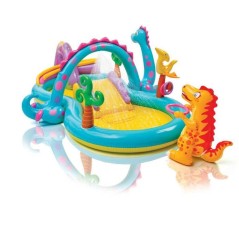 Intex Dinoland Piscine Gonflable Aire de Jeux pour Enfants Piscine de