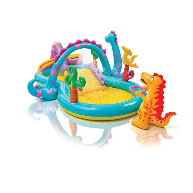 Intex Dinoland Piscine Gonflable Aire de Jeux pour Enfants Piscine de