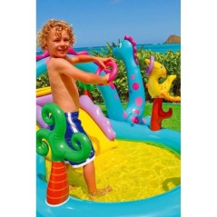 Intex Dinoland Piscine Gonflable Aire de Jeux pour Enfants Piscine de Jardin 90805