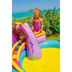 Intex Dinoland Piscine Gonflable Aire de Jeux pour Enfants Piscine de