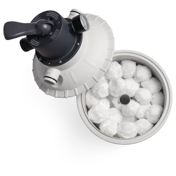 Balles Filtrantes - INTEX - Finesse de filtration 3 a 5 microns - Durée de vie 3 a 5 ans