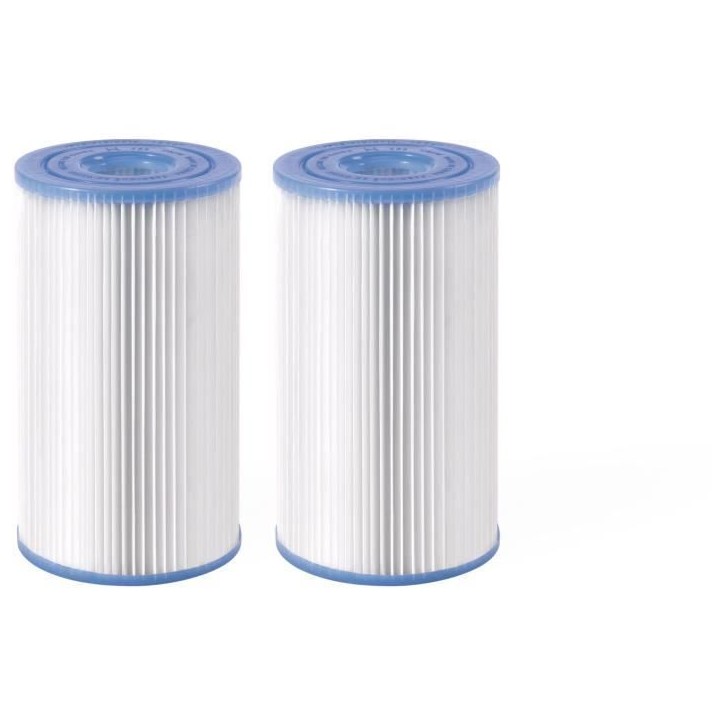 Filtre - Intex - Lot de 2 - Fibre dacron résistante - Nettoyable - Remplaçable Filtre - Intex - Lot de 2 - Fibre dacron résistante - Nettoyable - Remplaçable