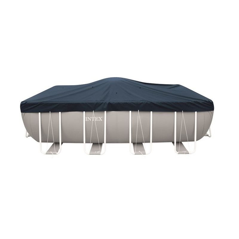 Bâche d'hivernage pour piscine tubulaire rectangulaire Intex L 7,32 x