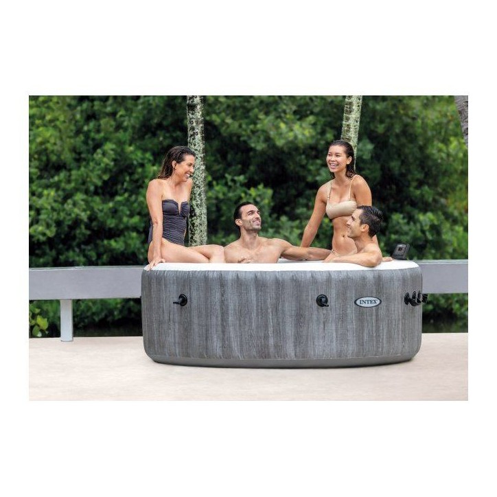 Spa gonflable INTEX - Baltik - 196 x 196 x 71 cm - 4 places - Carré - 28440NP