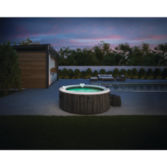 Spa gonflable INTEX - Baltik - 196 x 196 x 71 cm - 4 places - Carré -