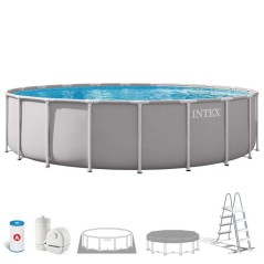Kit Piscine hors sol tubulaire INTEX - Pris Frame - 610 x 132 cm - Ron