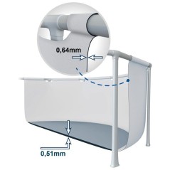 Kit Piscine hors sol tubulaire INTEX - Pris Frame - 610 x 132 cm - Ron