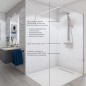 Paroi de douche - AURYS - BALEARES - Verre Timesless clair 6 mm - L.198 x l.100 cm
